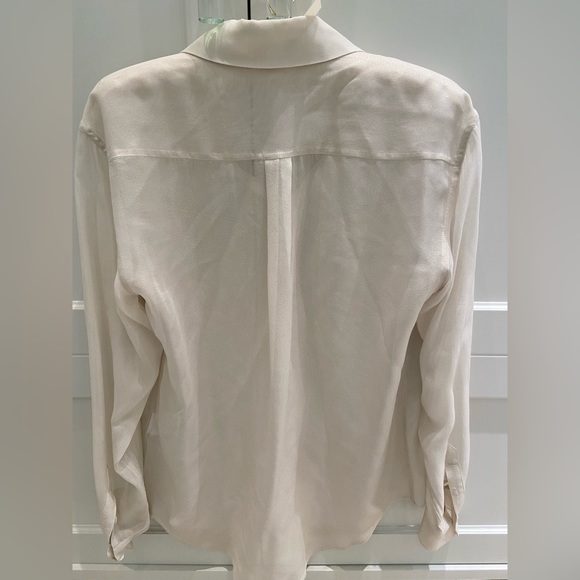Equipment cream/shiny metallic blouse, XS - Picture 2 of 5